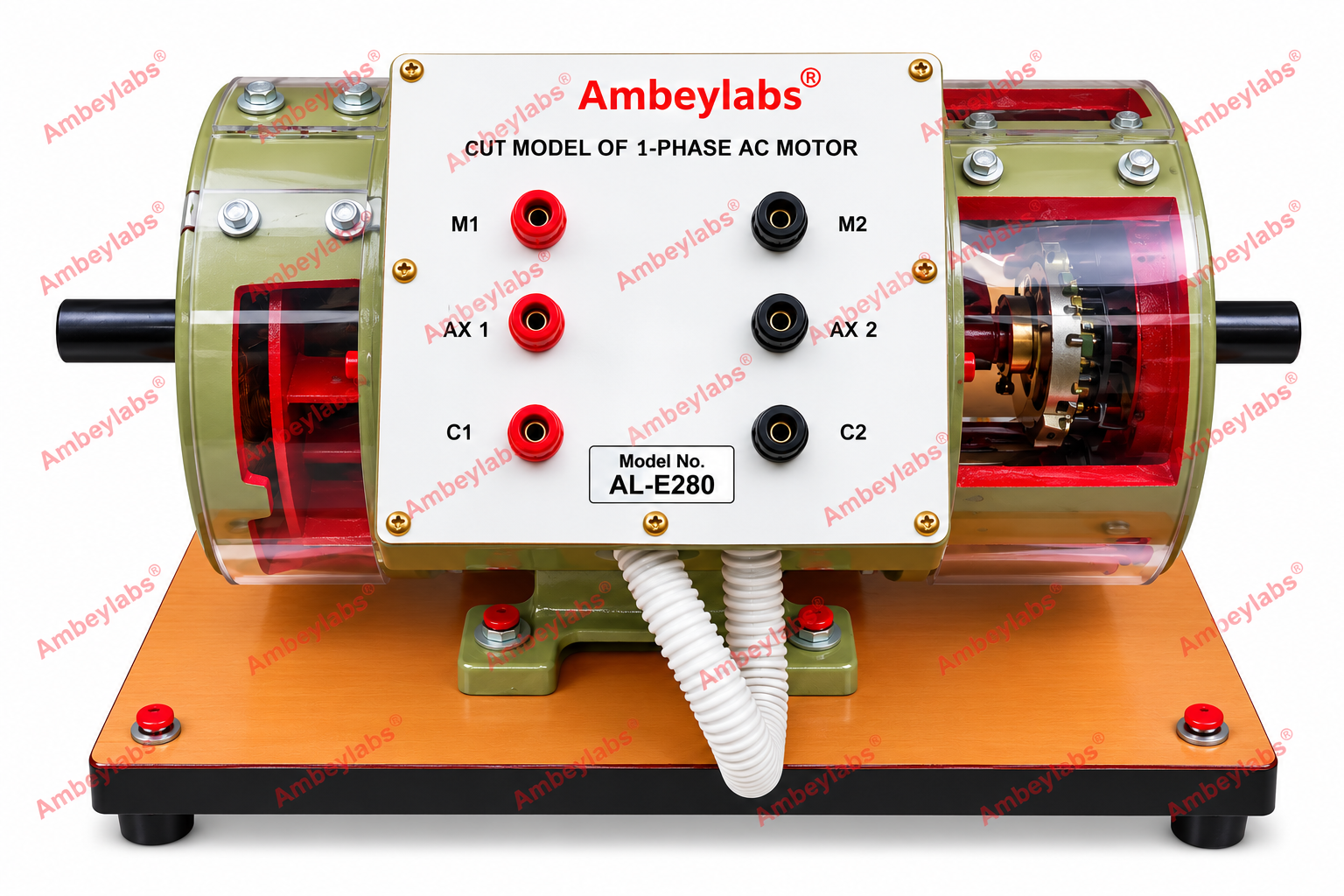 AL-E280 SINGLE PHASE CAPACITOR START INDUCTION MOTOR   (CUT SECTION MOTOR)